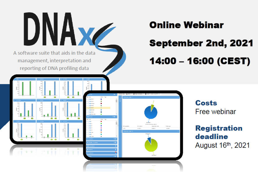 Flyer for DNAxs, free online webinar on September 2, 2021.